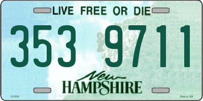 NH license plate 3539711