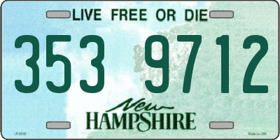 NH license plate 3539712
