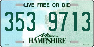 NH license plate 3539713