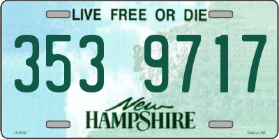 NH license plate 3539717