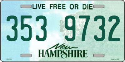 NH license plate 3539732