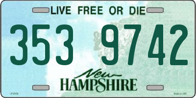 NH license plate 3539742