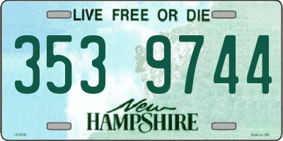 NH license plate 3539744