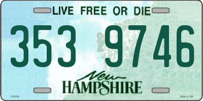 NH license plate 3539746