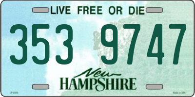NH license plate 3539747