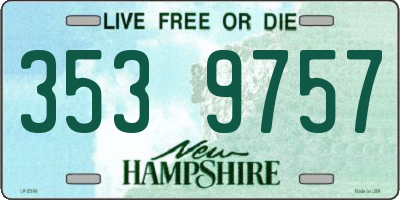 NH license plate 3539757