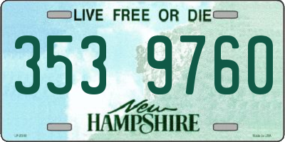 NH license plate 3539760