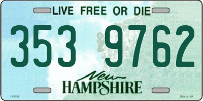 NH license plate 3539762