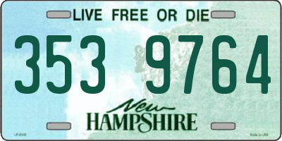 NH license plate 3539764