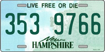 NH license plate 3539766