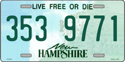 NH license plate 3539771