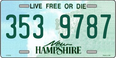 NH license plate 3539787