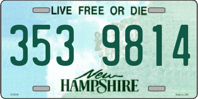 NH license plate 3539814