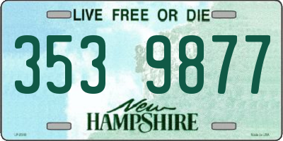 NH license plate 3539877