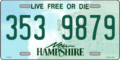 NH license plate 3539879