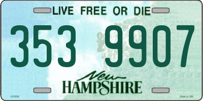 NH license plate 3539907