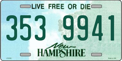 NH license plate 3539941
