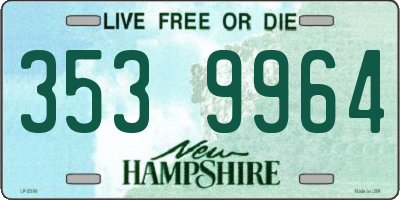 NH license plate 3539964
