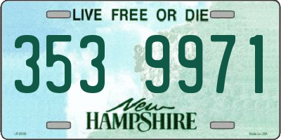 NH license plate 3539971