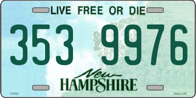 NH license plate 3539976
