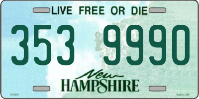 NH license plate 3539990