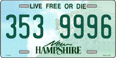NH license plate 3539996