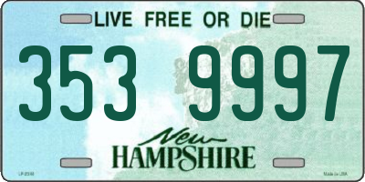 NH license plate 3539997