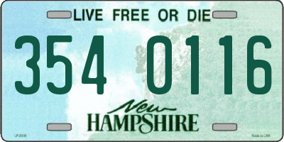 NH license plate 3540116
