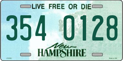 NH license plate 3540128