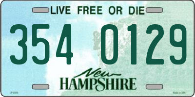 NH license plate 3540129