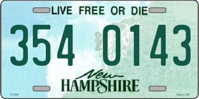 NH license plate 3540143