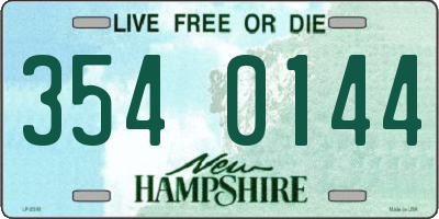 NH license plate 3540144