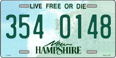NH license plate 3540148