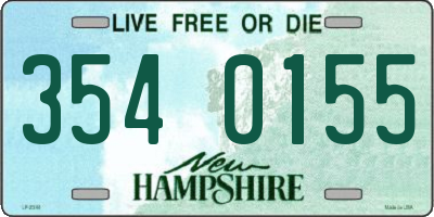 NH license plate 3540155