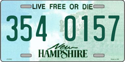 NH license plate 3540157