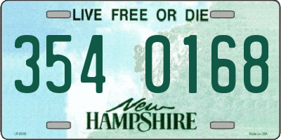 NH license plate 3540168