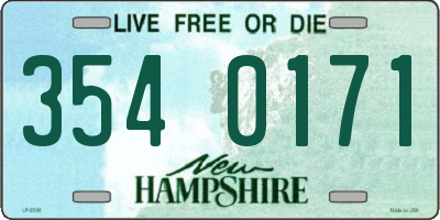 NH license plate 3540171