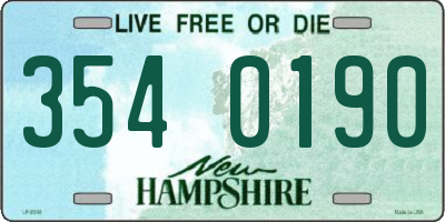 NH license plate 3540190