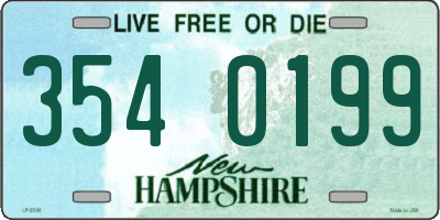 NH license plate 3540199