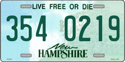 NH license plate 3540219