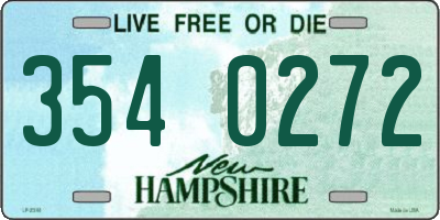 NH license plate 3540272