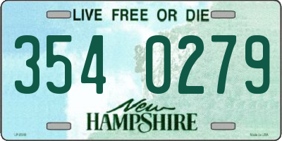 NH license plate 3540279