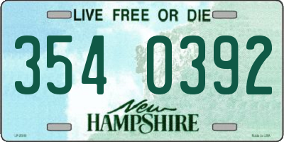NH license plate 3540392