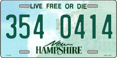 NH license plate 3540414