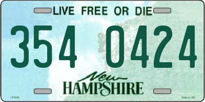 NH license plate 3540424