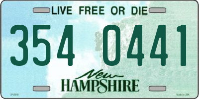 NH license plate 3540441