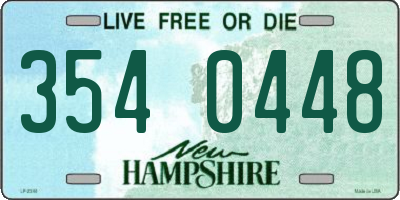 NH license plate 3540448