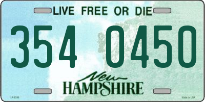 NH license plate 3540450