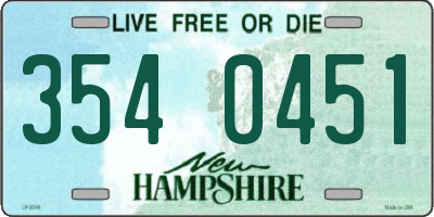 NH license plate 3540451