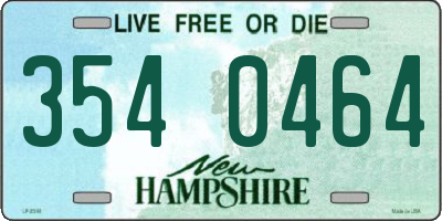 NH license plate 3540464